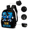 Set Zaino 3 Pezzi Cartone Animato Motivo Numeri 67 Leggero Grande Capacità Borsa Scuola Borsa da Viaggio con Borsa a Spalla Astucci Regalo