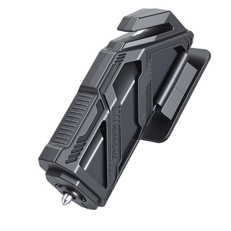 Car window breaker, car safety hammer, multifunctional escape hammer, seatbelt cutter, mini portable emergency tool чёрный