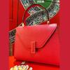 2026 Kelly Handbag Same As Su Mingyu Zhu Li Palm Textured Cowhide Shoulder Bag Women Small Size
