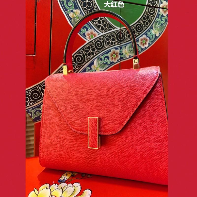 2026 Kelly Handbag Same As Su Mingyu Zhu Li Palm Textured Cowhide Shoulder Bag Women Small Size