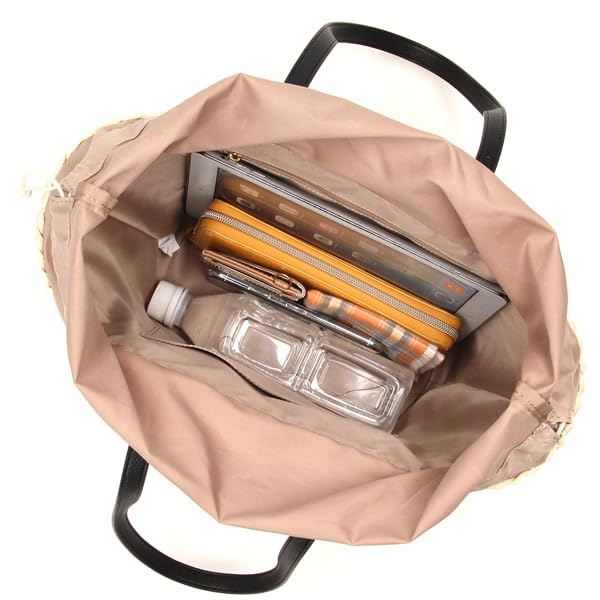 Labagagerie Tote Bag [Maze] Wide Basket Greige (26)