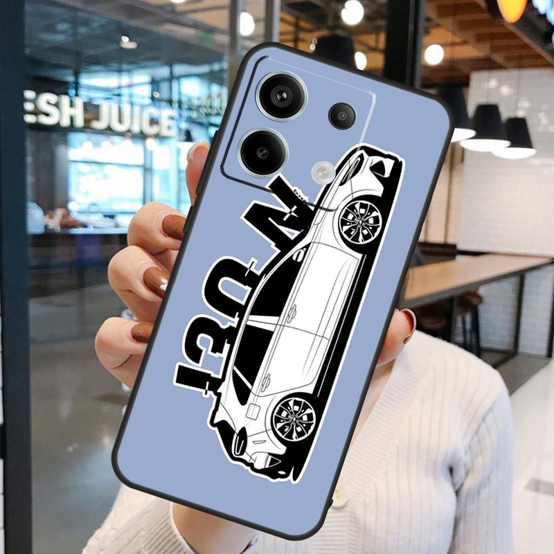 i30N Sports Car Cover For Xiaomi Redmi Note 13 Pro 12 11 9 10 Pro 9S 10S 11S 12S Redmi 12 10C 12C 13C Case