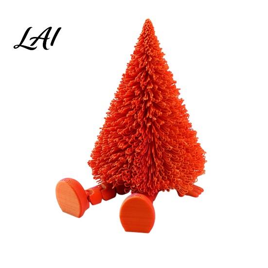Decorative Figurine for Christmas Tree Figure Flexible Movable Joints 3D Printed Unique Creative Gifts Ornament Festive Atmosphere Figure