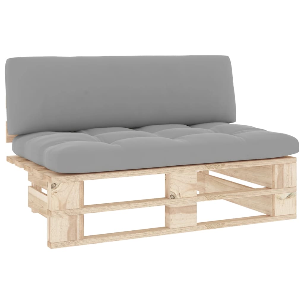 Vidaxl Ogrodowa Sofa Środkowa Z Palet, Impregnowane Drewno Sosnowe