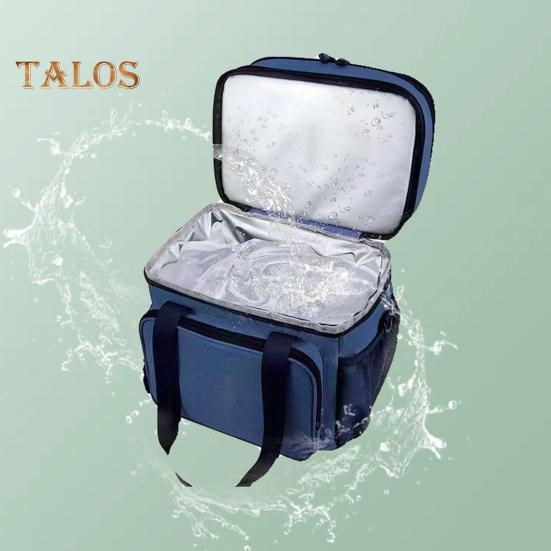 Insulated Lunch Bag 18L Double Deck Large Reusable Lunch Box Leakproof Expandable Tote Cooler Bag with Multi-Function Pocket for Work Adult Picnic