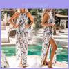 Elegantes ärmelloses Boho-Strand-Maxikleid mit Blumenprint für einen mühelosen Stil
