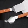 Churong Wooden Handle Stainless Steel Spatula Set