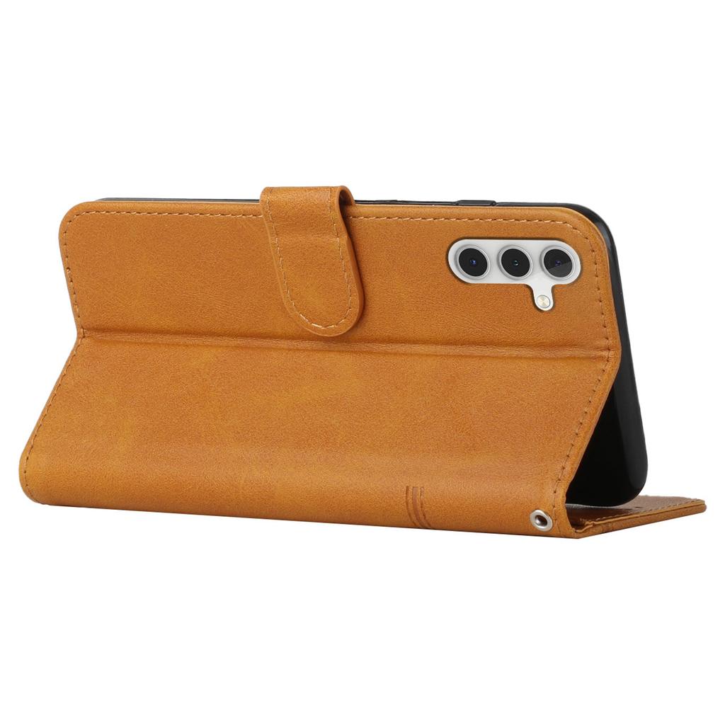 Für Samsung Galaxy M15 5G/F15 5G Kratzfeste PU-Leder Handyhülle Ständer Handyhülle