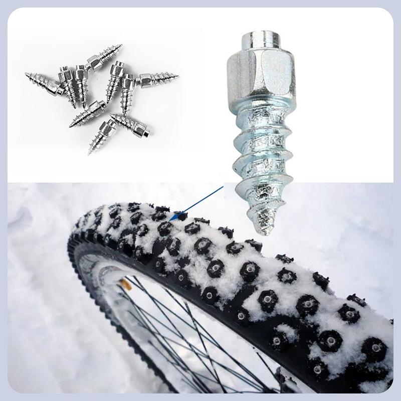 12mm Car Tire Studs Screws Nails Anti-Slip Anti-Ice for Truck Wheel Tyre Snow Spikes Set Motorcycle Alloy Tire Studs Accessories