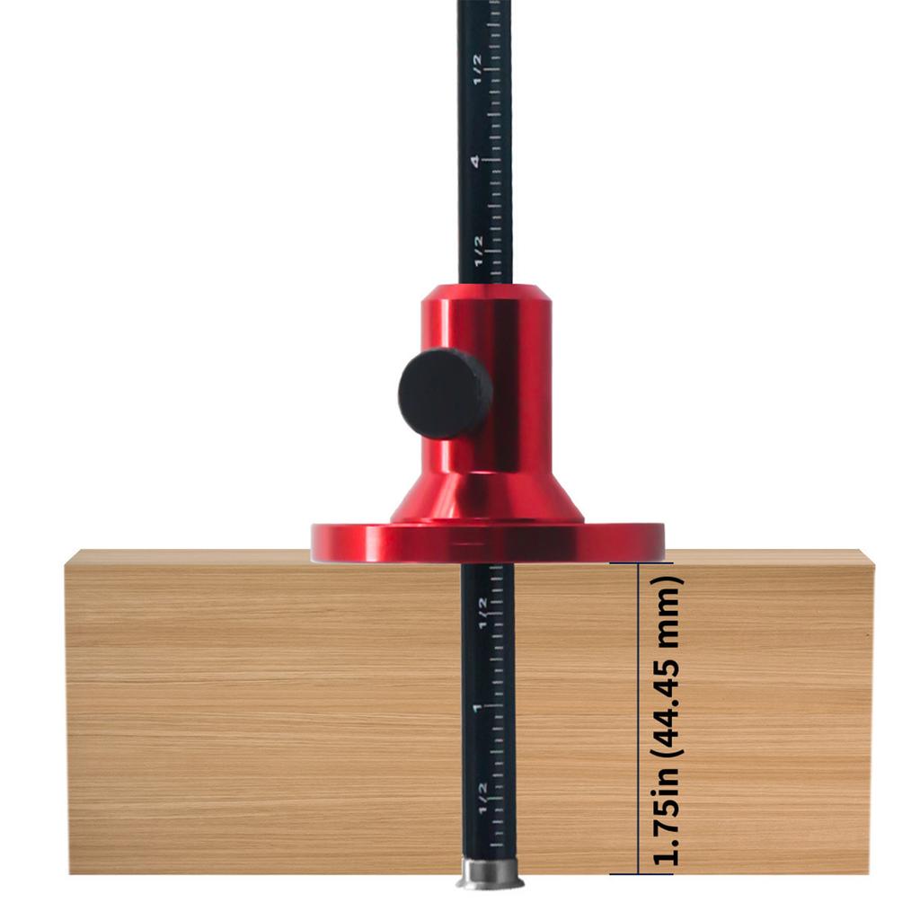 European Style Wheel Marking Gauge Aluminum Alloy Scriber Woodworking Mortise Parallel Scribing Tool