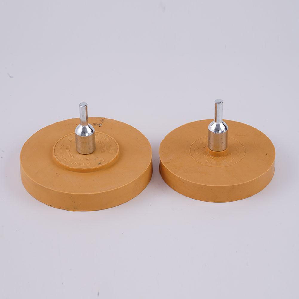 80mm 100mm Gummi Auto Radiergummi Rad für Klebstoff Aufkleber Zierstreifen Aufkleber Grafik Entferner Klebstoffentferner Rad mit Pad & Adapter