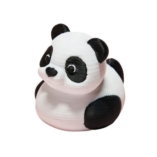 

Small Duck Figurine 3D Printed Cute Turtle/Panda/Dog/Banana Duck Statue for Home Office Desk Shelf Decor F