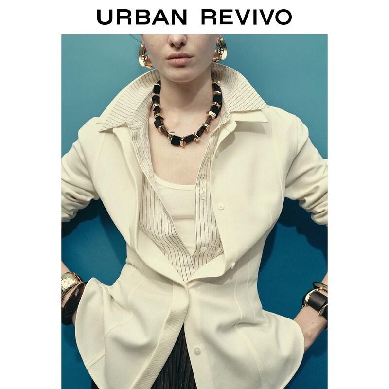 UR Women's Stitched Open-front Shirt UWU260003