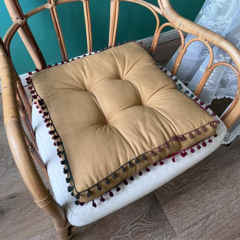 Подушка 40X40 см для домашнего использования утолщенная подушка для стула для спальни подушка для офисного стула подушка для сиденья в студенческом общежитии напольный коврик 40x40x5CM 2300₽