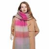 Winter Scarf Men Women Cashmere Warm Rainbow Hairy Pashmina Blanket Wraps Female Thick Soft Bufanda Tassel Shawl Poncho Echarpe