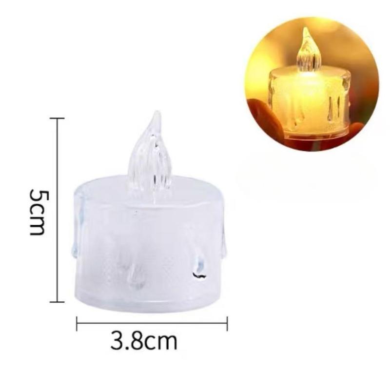 

Mini Electronic Candles, Romantic Birthday Atmosphere, Confession Decoration, Romantic Desktop Ornaments, Small Night Lights White shell 1PC