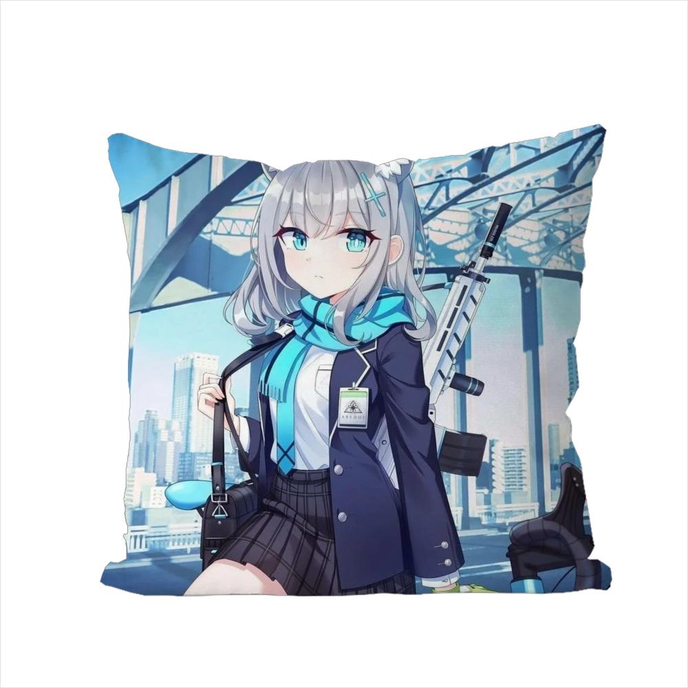 Blue Archive Pillow Case For Car Sofa Decorative Home Doublesided Print Plush Square Throw Pillow Cushion Cover