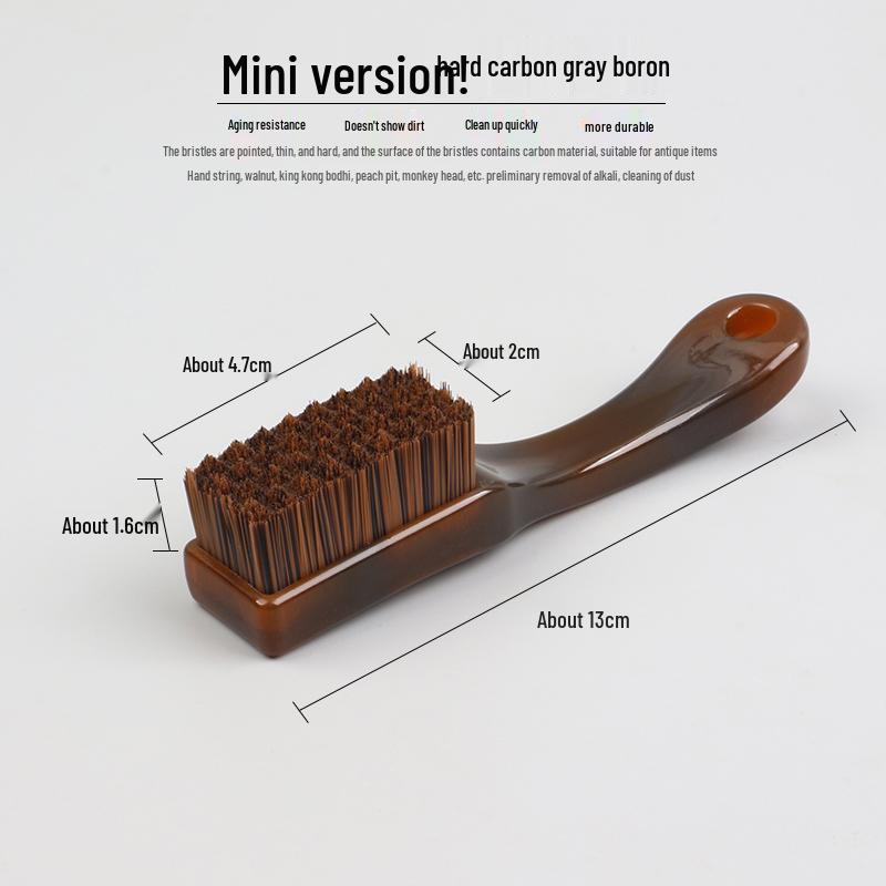 Wenwan Bamboo Charcoal Brush: Soft & Hard Bristles with Carbon Ash, Walnut, King Kong Olive, and Nano Fibers for Coloring.