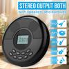 Tragbarer CD-Walkman, Bluetooth-Sender-CD-Player mit eingebauten Lautsprechern, unterstützt Kopfhörer, wiederaufladbarer Discman mit USB-Wiedergabefunktion