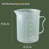 Thickened Plastic Graduated Measuring Cup for Kitchen and Lab Use