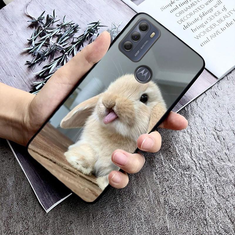 

Phone Case For Moto G86 G85 G75 G15 G05 G56 G72 G53 G54 G84 G60 G31 G32 G24 G 5G G Play Rabbit Bunny Animal Moto G75