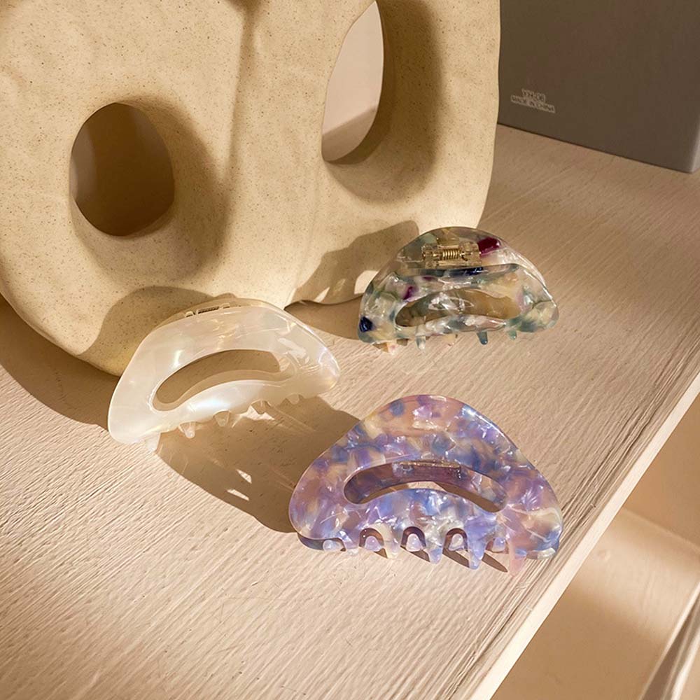 

Retro Girls Women Acetate Hair Claw Hair Crab Geometric Hair Accessories