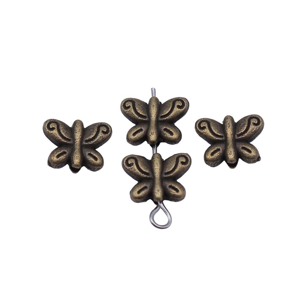Angel Wing Beads Spacer Small Hole Butterfly Charms For Spiritual Jewelry