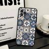 Portuguese Glazed Tiles Phone Case For IPhone 17 16 14 15 13 12 11 Pro Max Plus Silicone Soft Cover