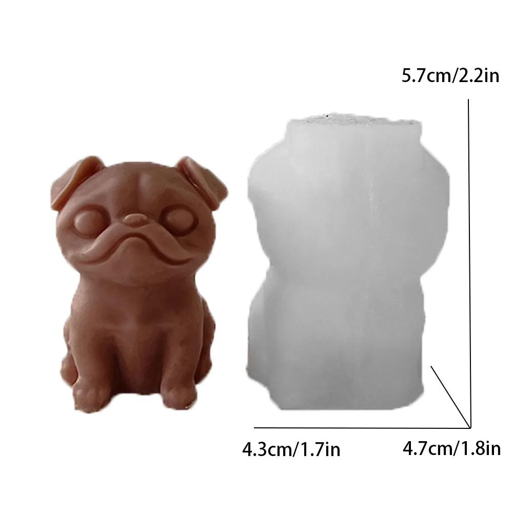 Animal Silicone Candle Mold DIY Anger Puppy Poodle Dog Labrador Retriever Gypsum Beeswax Mould Aromatherapy Candle Making Tool