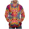 Fashion Print Loose Men's And Women's Long Sleeve Hooded Sweater