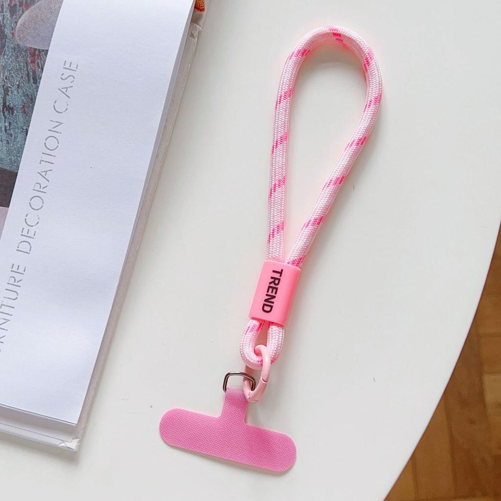 Adjustable Phone Wrist Strap Chain Fashion Simple Candy Color Mobile Phone Lanyard Universal Anti-lost Keychain Cellphone Strap