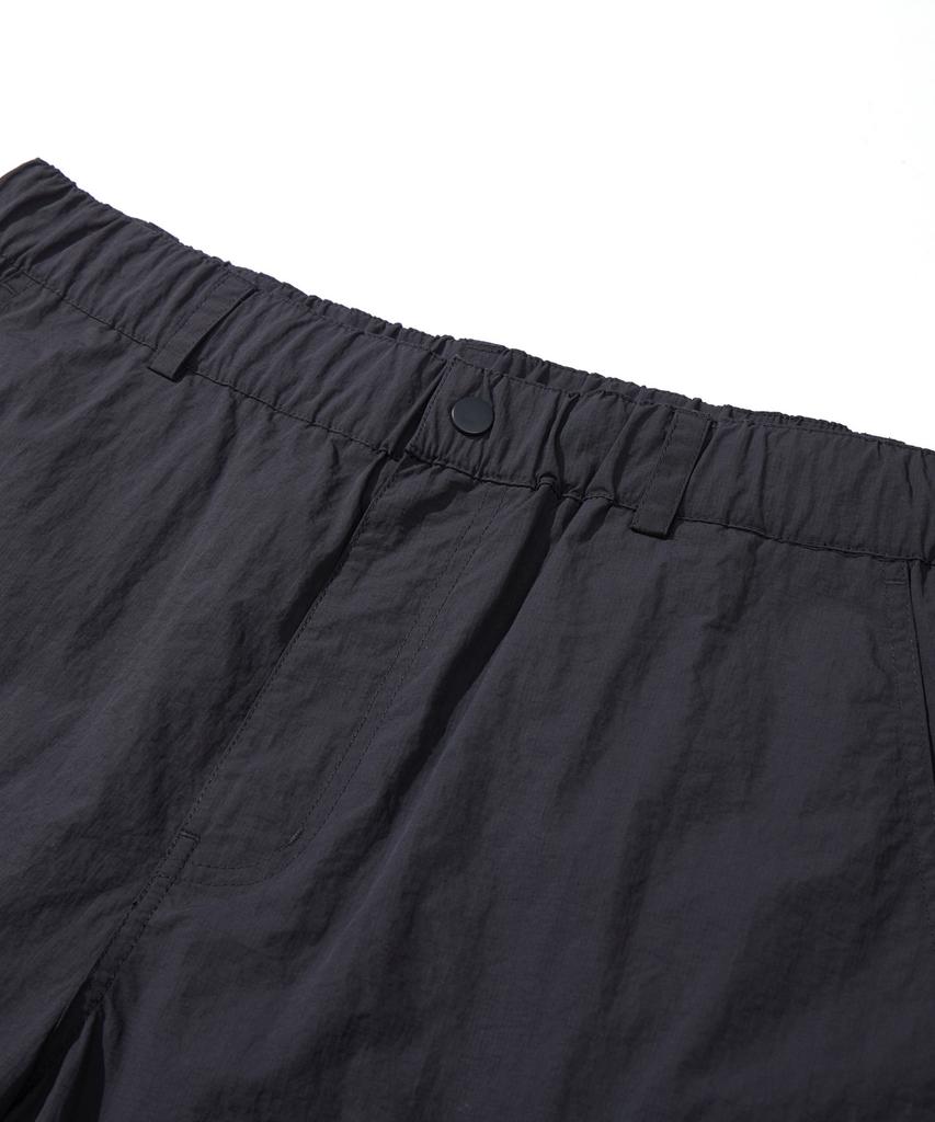 Kallapataleu Nylon Banding Cargo Pocket Bermuda Shorts - Charcoal