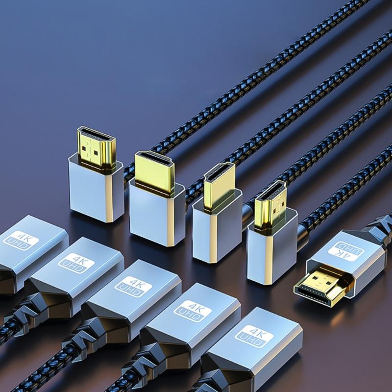 Quality Short HDTV Male to Female Cable, 4K Compatible HDTV Extender Highly Speed Data Cable for Home Theater Setups