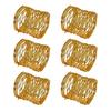 Yousheng Twisted Wire Napkin Rings Wire Mesh Napkin Holders Golden Metal Napkin Rings Dining Table Accessories for Party Wedding Christmas Gatherings
