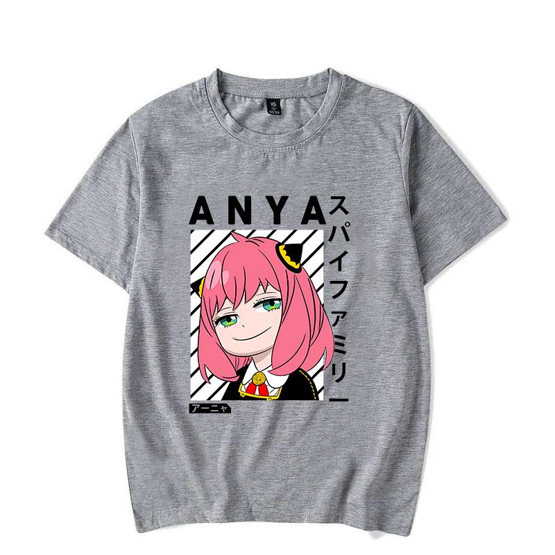 New Hot Anime Anya Forger T-shirts Fashion Women Summer Tee Shirt Unisex Casual Short Sleeve Round Neck Tops T-shirts