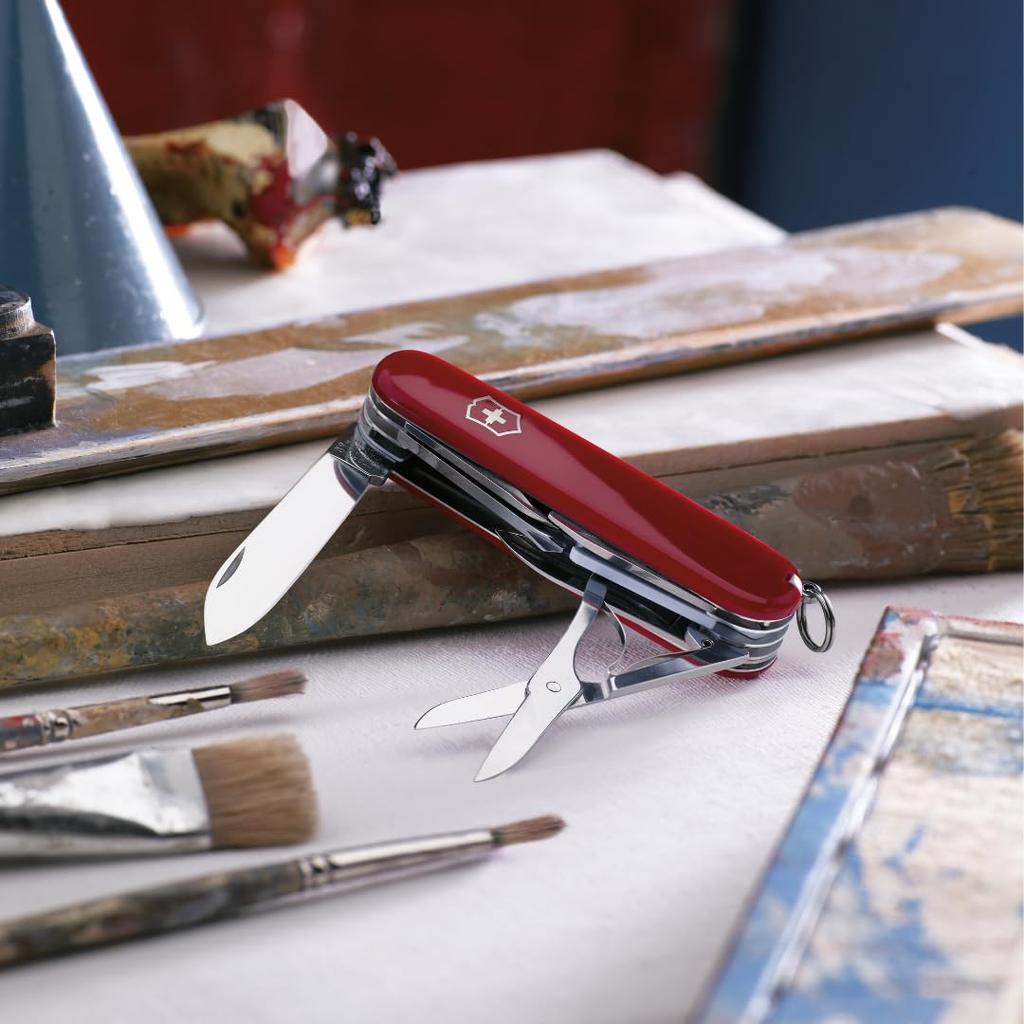 Victorinox Explorer Swiss Army a with 16 Including a Magnifying Glass and a Phillips Head Perfect for Trekking and Model Knife, Swiss-made Multi-tool