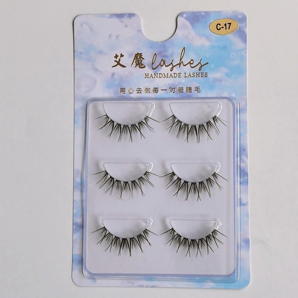 Natürlich aussehende Manga-Wimpern Japanisches Cosplay Falsche Nerz-Wimpern Heiße Nerz-Wimpern für Damen