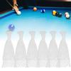 6PCS Billard Net Tasche Baumwolle Mesh Tasche Pool Weiß Langlebig Pool Tisch Zubehör