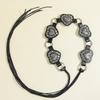 Vintage Cowgirl Buckle Belt Zinc Zinc Alloy Heart Hollow Belt Trendy Cowboy Waistband  Waist Accessories
