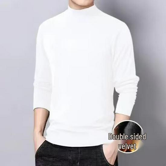 

Unisex Slim Fit Winter Turtleneck Long Sleeve T-Shirt 3XL