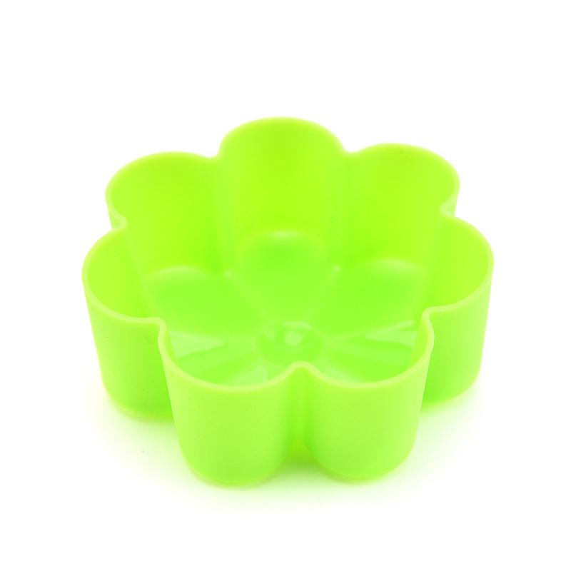 

Силиконовые формочки для кексов, многоразовые формы для выпечки, антипригарные, легко моющиеся, формы для выпечки, кексов, цветы зелёный