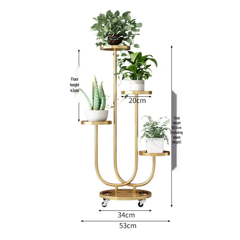 Leichter Luxus Marmor Indoor Blumenständer