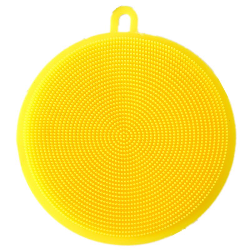 Aisenka Thickened Silicone Dishwashing Brush & Scouring Pad