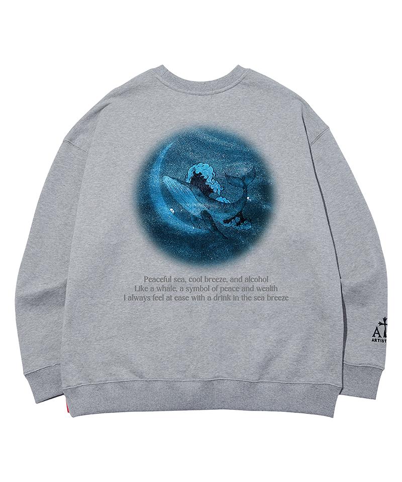 ARTISTWEAR [Atw] Moonlight Whale Sweatshirt