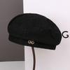 Spring and autumn show face small beret children fashion students versatile big head circumference painter hat casual bud hat