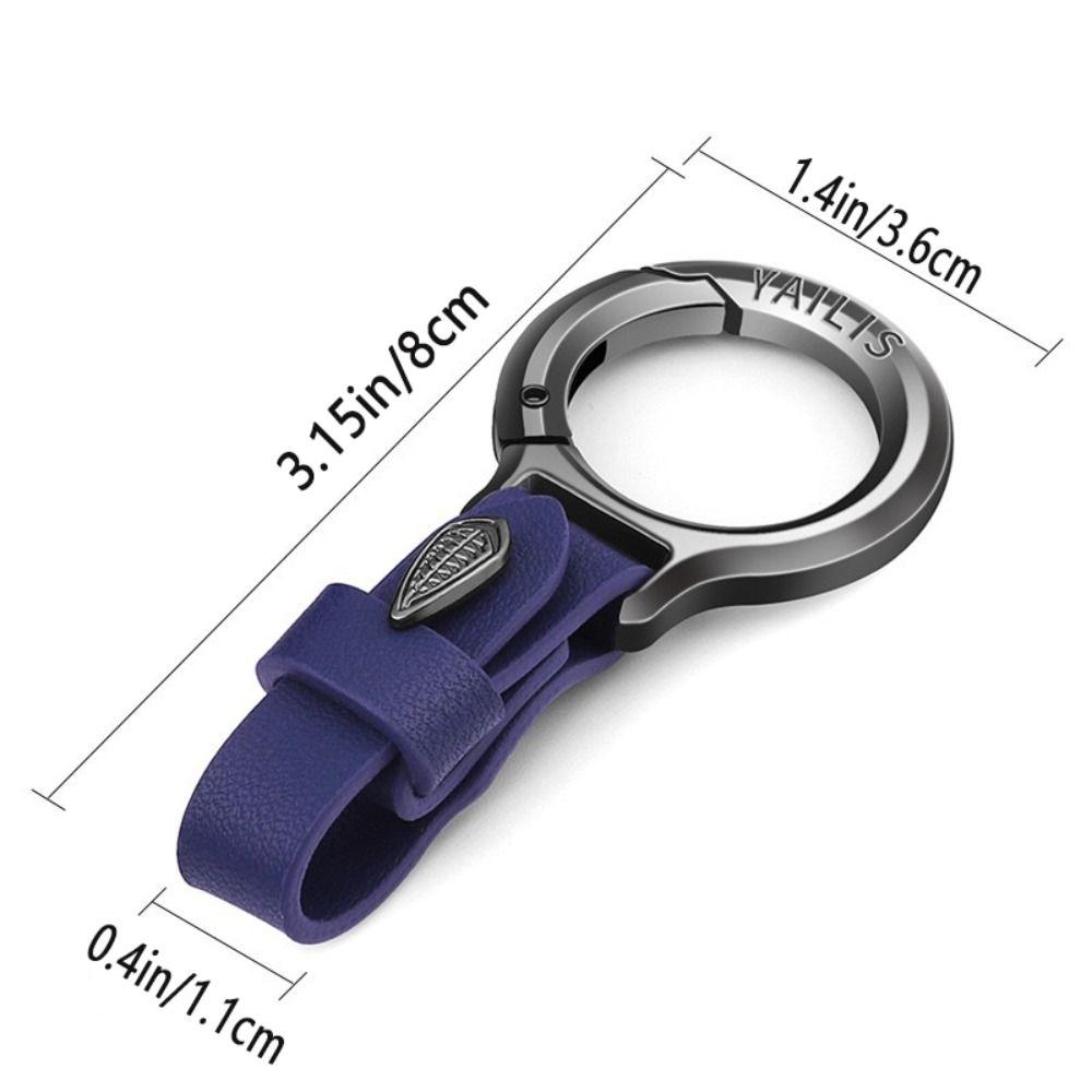PU Leather Waist Hanging Keychain Simple Car Keychain Key Ring Keys Organizer  Car Auto Accessories