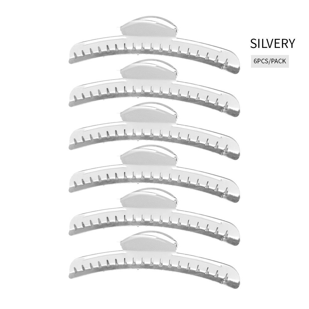 6Pcs/Set Aluminum Metal Hairdressing Hair Clip Salon Thick Haircut Partition Hairpin Barber Fixing Styling Hair Clip Accessories
