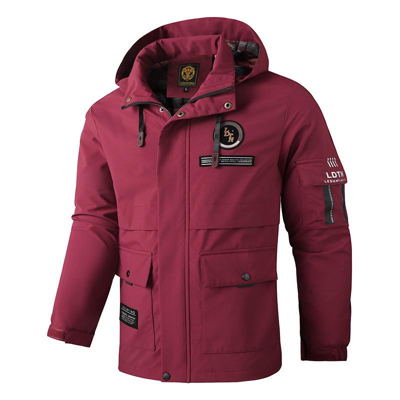 Men's Waterproof Hooded Windbreaker Jacket Parka Coat - Outdoor Casual Wear