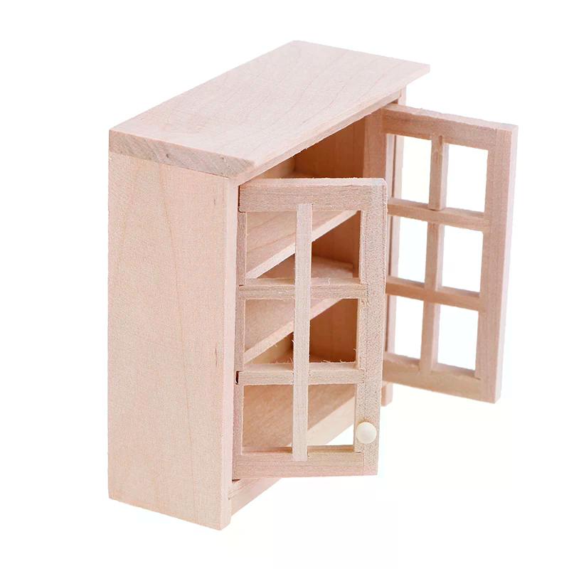 1/12 Scale Dollhouse Miniatures Wall Hanging Lockers Cabinet Model Accessories For Kids Creative Play