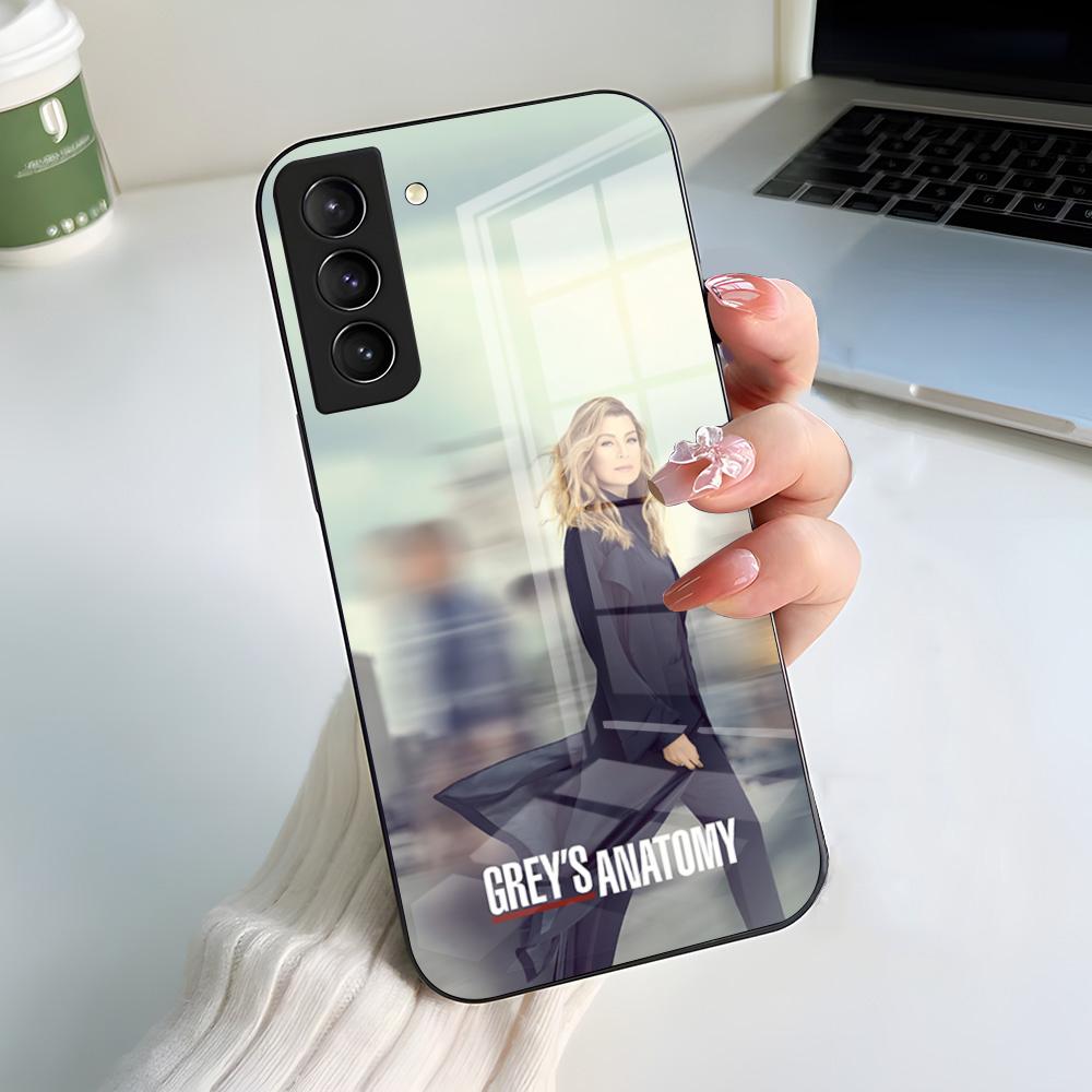 

Hot TV Greys Anatomy Phone Case For Samsung S26 S25 S24 FE S23 S22 S21 Plus S20 Ultra Note20Ultra Black Glass Cover Galaxy S25